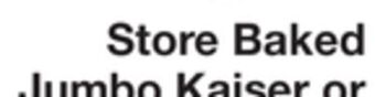 The Fresh Grocer Store baked jumbo kaiser rolls offer