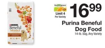 The Fresh Grocer Beneful dog food offer