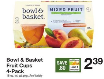 The Fresh Grocer Fruit cups 4-pack offer