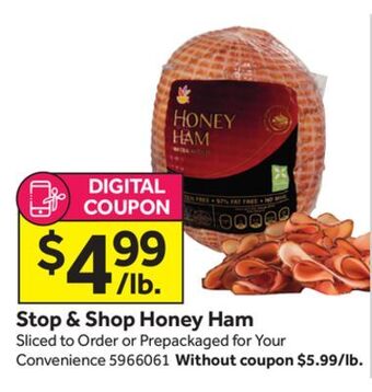 Stop&Shop Stop & shop honey ham offer