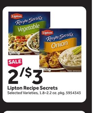 Stop&Shop Lipton recipe secrets offer