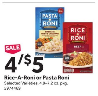Stop&Shop Rice-a-roni or pasta roni offer
