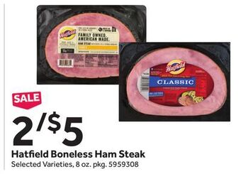 Stop&Shop Hatfield boneless ham steak offer