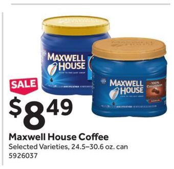 Stop&Shop Maxwell house coffee offer