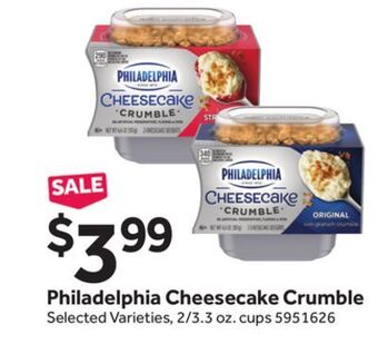 Stop&Shop Philadelphia cheesecake crumble offer