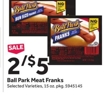 Stop&Shop Ball park meat franks offer