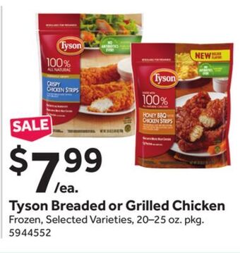 Stop&Shop Tyson breaded or grilled chicken offer