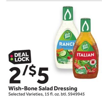 Stop&Shop Wish-bone salad dressing offer