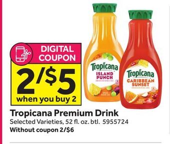 Stop&Shop Tropicana premium drink offer