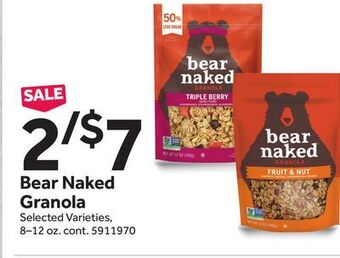 Stop&Shop Bear naked granola offer