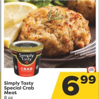 Weis Markets Simply tasty special crab meat offer