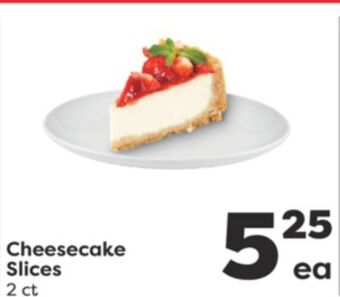 Weis Markets Cheesecake slices offer