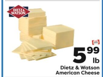Weis Markets Dietz & watson american cheese offer