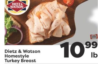 Weis Markets Dietz & watson homestyle turkey breast offer