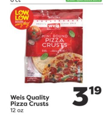 Weis Markets Weis quality pizza crusts offer