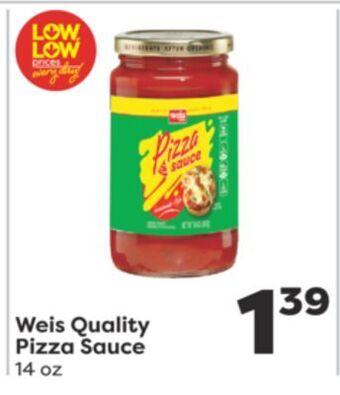 Weis Markets Weis quality pizza sauce offer