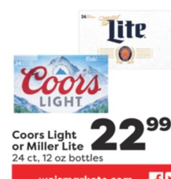 Weis Markets Coors light or miller lite offer