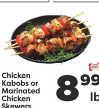 Weis Markets Chicken kabobs or marinated chicken skewers offer