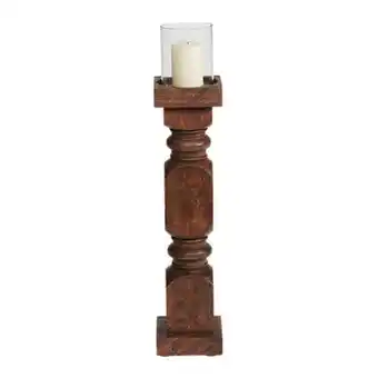 Charley wood candleholder