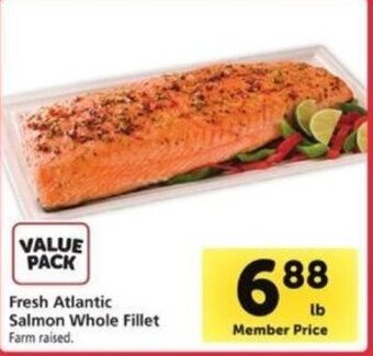 Safeway Fresh Atlantic Salmon Whole Fillet offer