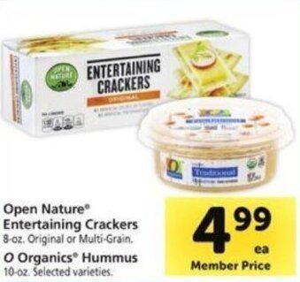 Safeway Open Nature Entertaining Crackers offer