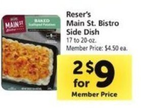 Safeway Reser's Main St. Bistro Side Dish offer
