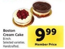 Safeway Boston Cream Cake offer