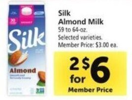 Safeway Silk Almond Milk offer