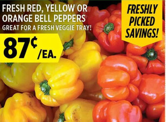 Chuck's Produce Fresh Red, Yellow or Orange Bell Peppers offer