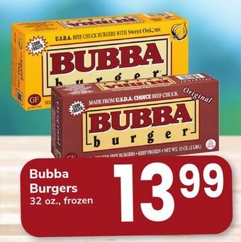 ACME Bubba burgers offer