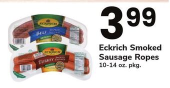 ACME Eckrich smoked sausage ropes offer