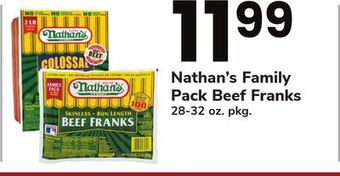 ACME Nathan's family pack beef franks offer