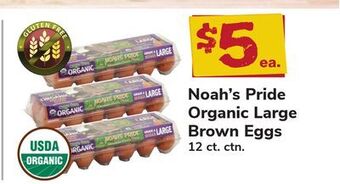 ACME Noah's pride organic large brown eggs offer
