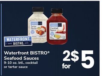 ACME Waterfront bistro® seafood sauces offer