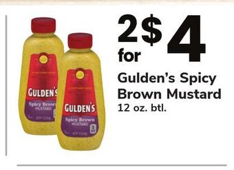 ACME Gulden's spicy brown mustard offer
