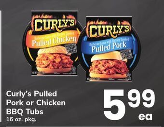 ACME Curly's pulled pork or chicken bbq tubs offer