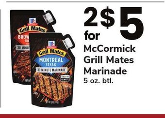 ACME Mccormick grill mates marinade offer