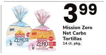 ACME Mission zero net carbs tortillas offer