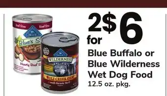 ACME Blue buffalo or blue wilderness wet dog food offer