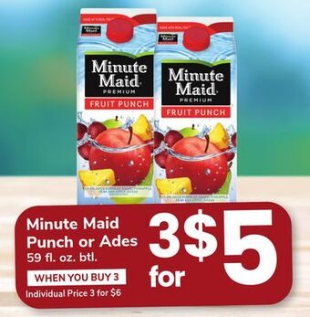 ACME Minute maid punch or ades offer