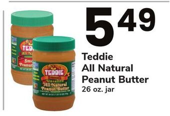 ACME Teddie all natural peanut butter offer