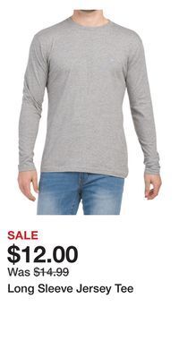 TJ Maxx Long sleeve jersey tee offer