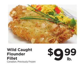 ShopRite Wild caught flounder fillet offer