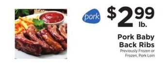 ShopRite Pork baby back ribs offer