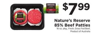 ShopRite 85% beef patties offer
