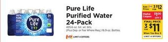 ShopRite Purified water 24-pack offer