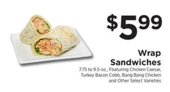 ShopRite Wrap sandwiches offer