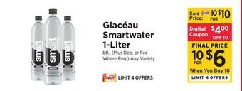 ShopRite Smartwater 1-liter offer