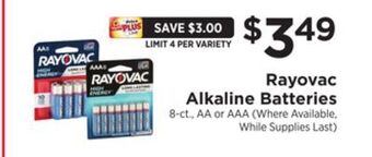 ShopRite Alkaline batteries offer