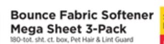 ShopRite Fabric softener mega sheet 3-pack offer